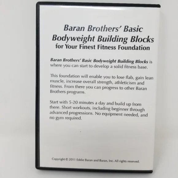 Bodyweight Exercise Workout DVD Baran Brothers' Basic Bodyweight Building Blocks - Picture 2 of 4